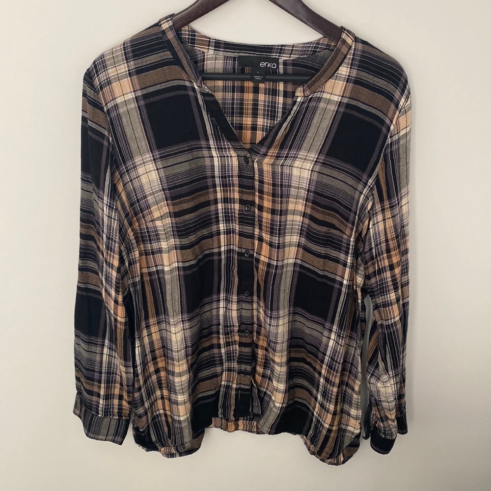 Erika Plaid Button Down